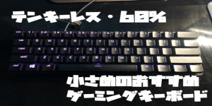 【テンキーレス・60%】小さめのおすすめゲーミングキーボード