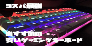 安いおすすめのゲーミングキーボード【コスパ重視】