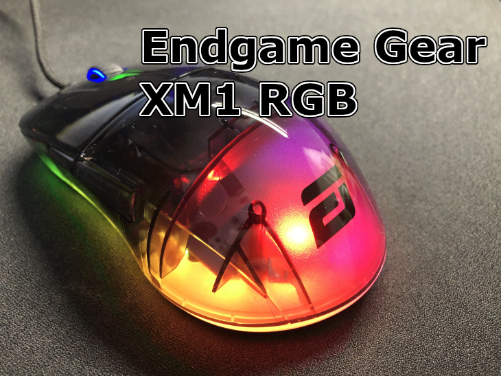 ENDGAME GEAR XM1 RGB ゲーミングマウス PMW3389センサー RGBライティング 50 16,000CPI 5ボタン  60Mスイッチ ダークリフレックス EGG-XM1RGB-DR